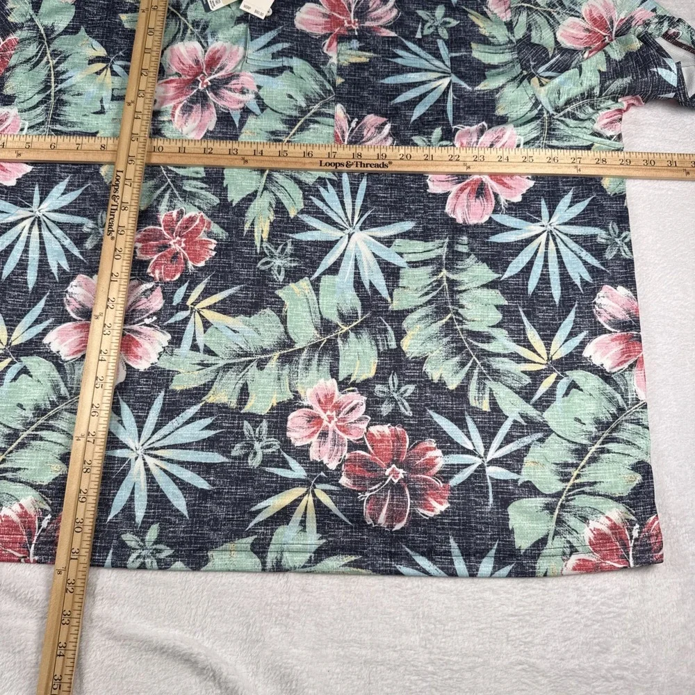 New IZOD Saltwater Mens 3XL Hawaiian Tropical Shirt NWT Relaxed Fit Short Sleeve